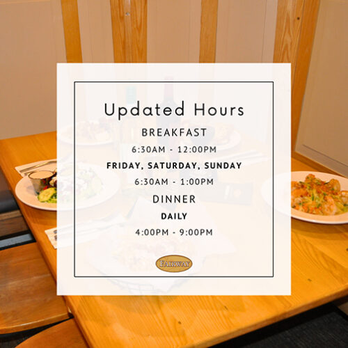Fairway Restaurant summer hours